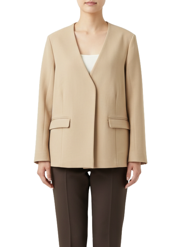 کت کوتاه رسمی زنانه کرم