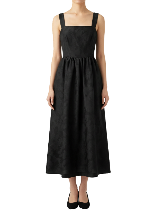 سارافون چین دار زنانه مشکی