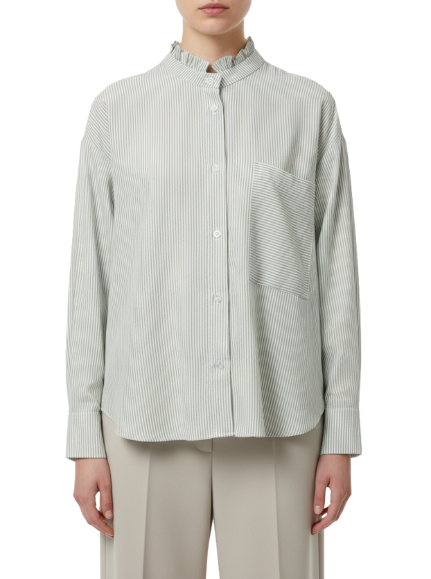 شومیز یقه فرنچ زنانه سبز