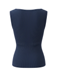 تاپ حلقه ای ساده آبی کاربنی