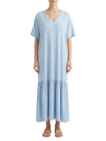 پیراهن بلند زنانه آبی