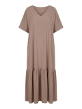 پیراهن بلند زنانه قهوه ای