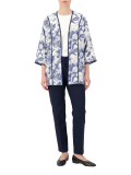 مانتو طرحدار زنانه آبی
