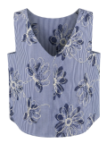 تاپ خامه دوزی زنانه آبی