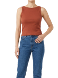 تاپ حلقه ای ساده آجری