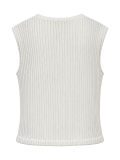 تاپ یقه گرد زنانه سفید