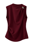 تاپ زنانه زرشکی