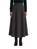 دامن کرپ زنانه طوسی