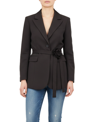 کت یقه انگلیسی زنانه مشکی