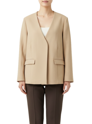 کت کوتاه رسمی زنانه کرم